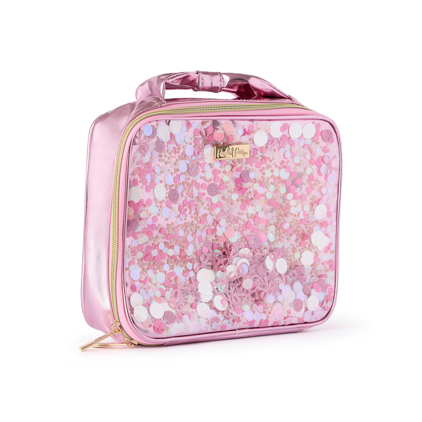 Pink Confetti-Filled Lunchbox