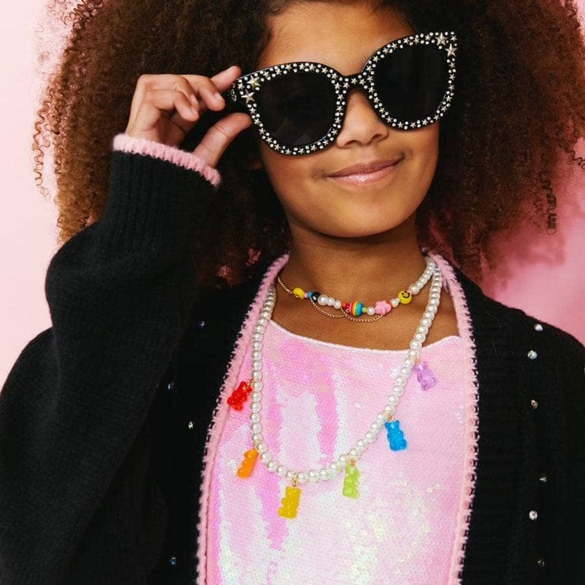 Crystal Star Sunglasses Black
