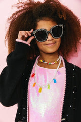Crystal Star Sunglasses Black