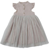 Fleurance Flutter Sleeve Buttoned Front Dress