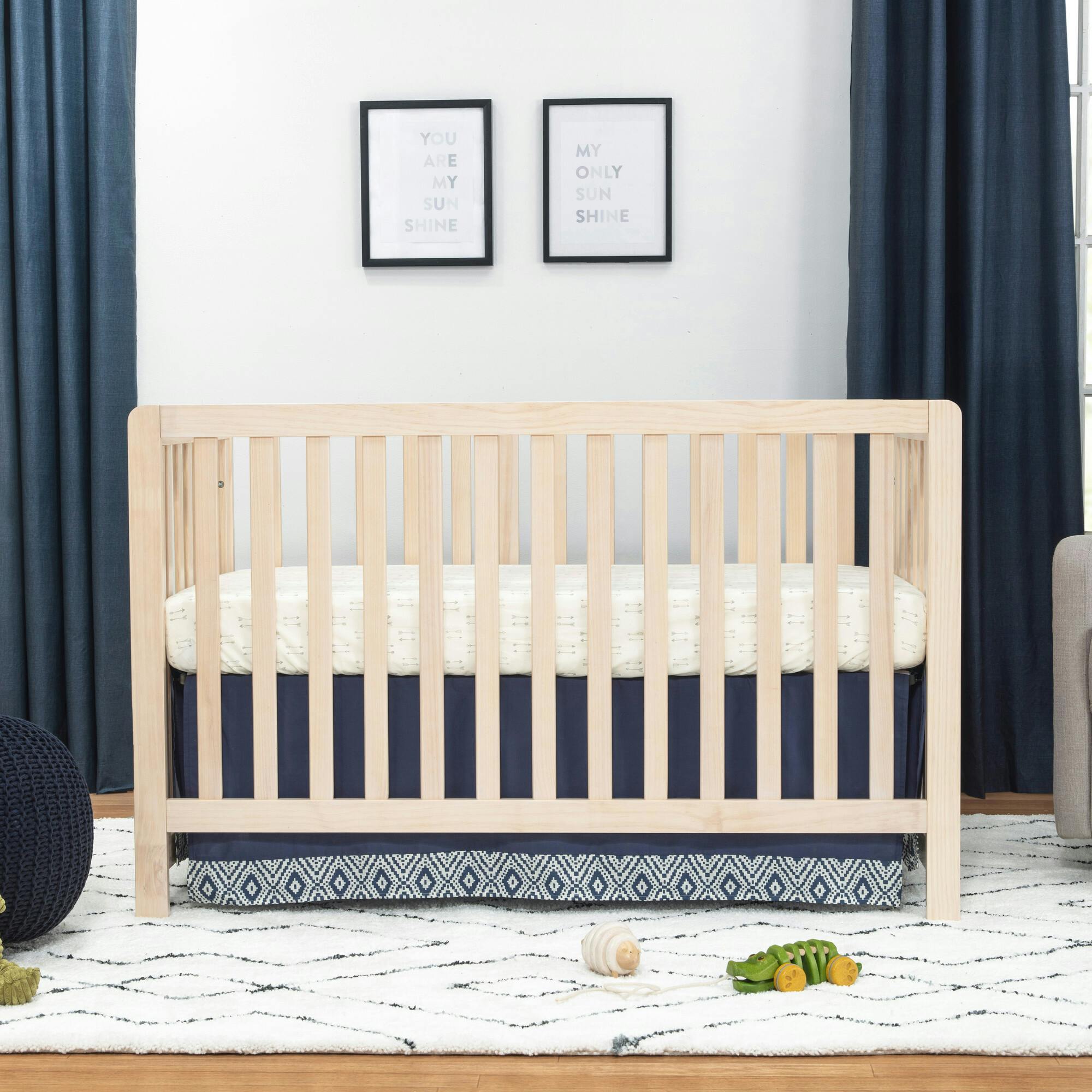 Colby 4-in-1 Low-Profile Convertible Crib