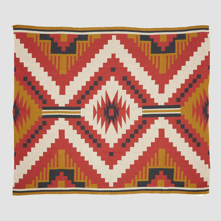 Cotton Sustainable Knit Throw Blanket | New Horizon
