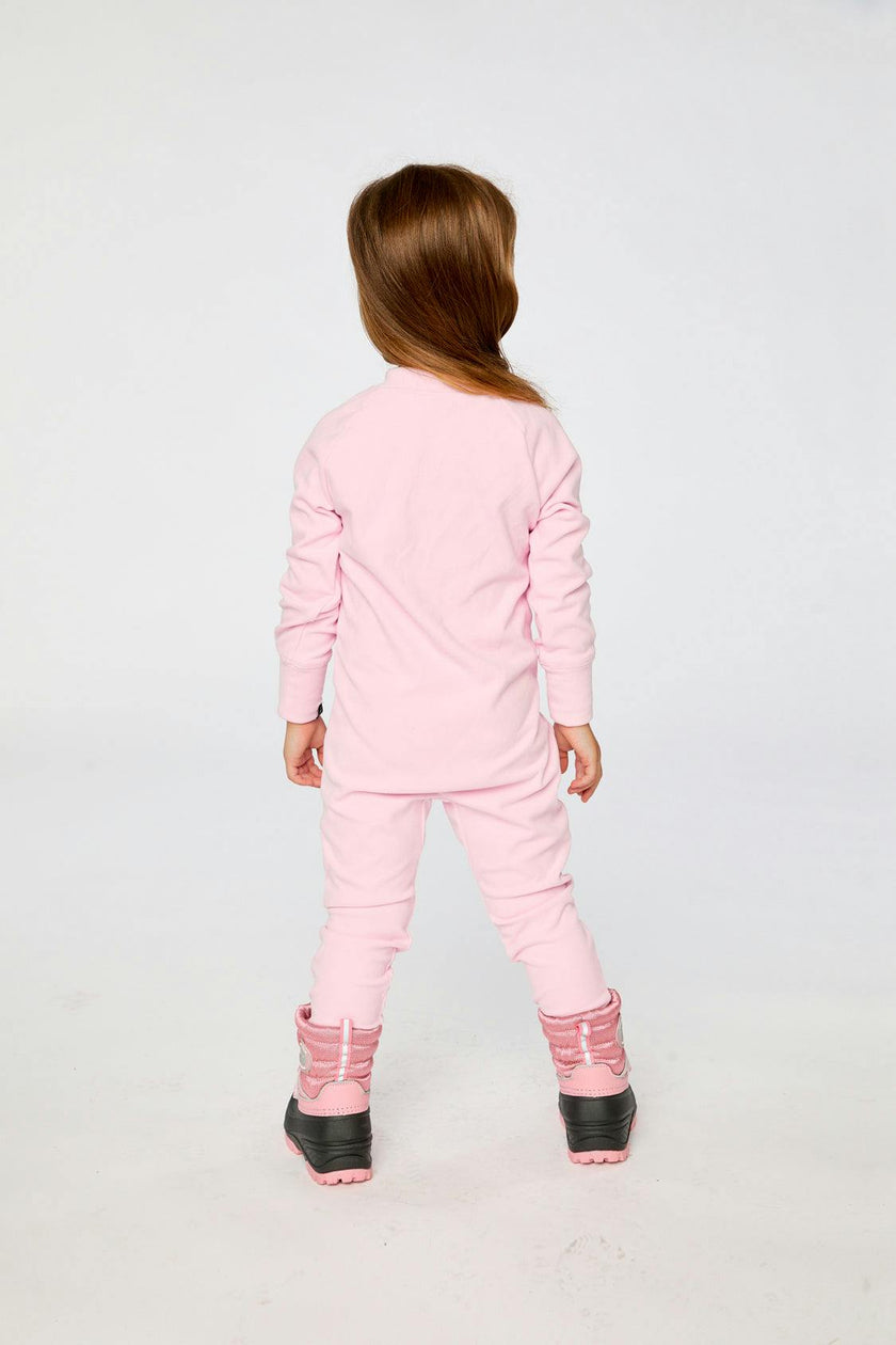One Piece Thermal Underwear Pale Pink