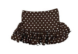 Girls Maggie Brown Dot Skirt