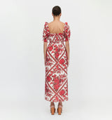 The Scarlett Nap Dress - Red Diamond Rose