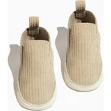 Oat Ribbed Slip On Baby Shoe