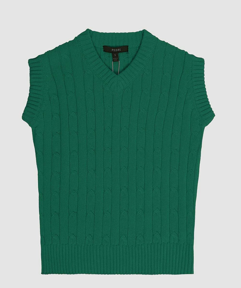 Darby Cable Knit Vest