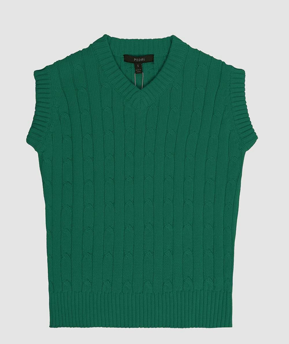 Darby Cable Knit Vest