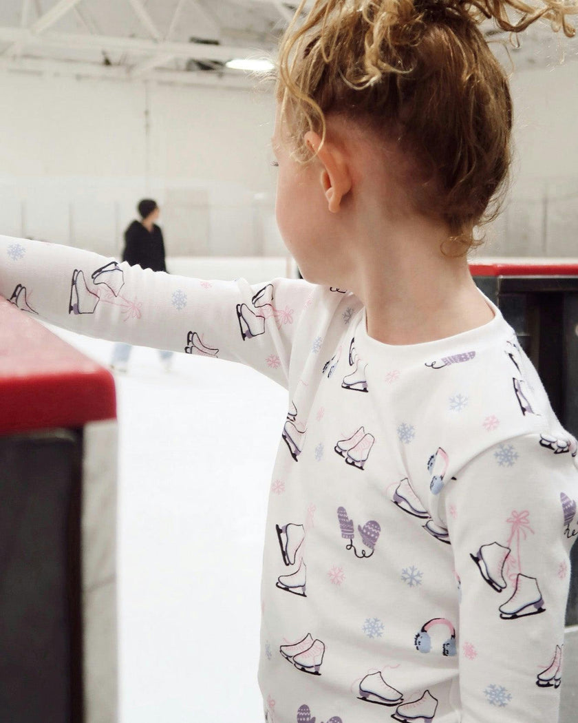 The Organic Long Sleeve Pajama Set [Figure Skating]