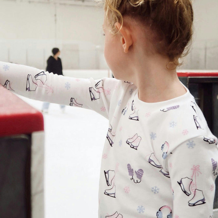 The Organic Long Sleeve Pajama Set [Figure Skating]