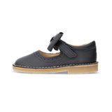 Martha Bow Mary Jane Kids Shoe - Navy Leather