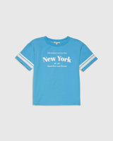 Organic Weekend Tee in Buzzer Blue