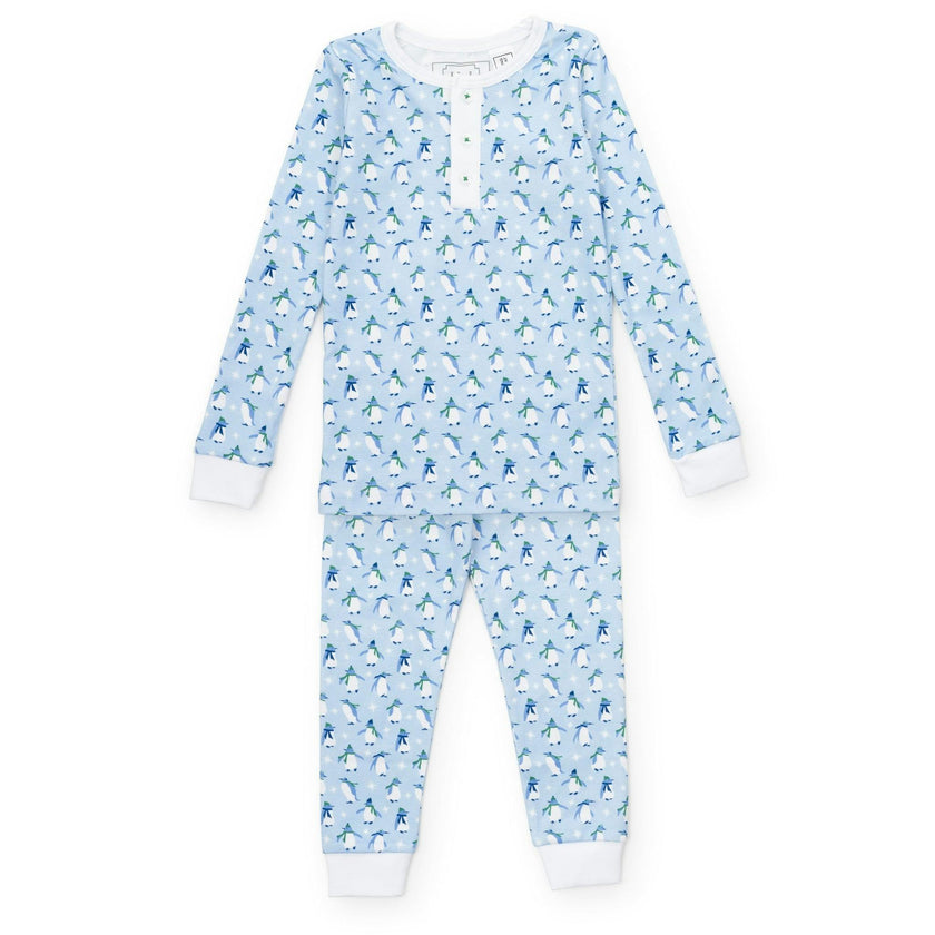 Jack Boys' Pajama Pant Set - Penguin Party Blue