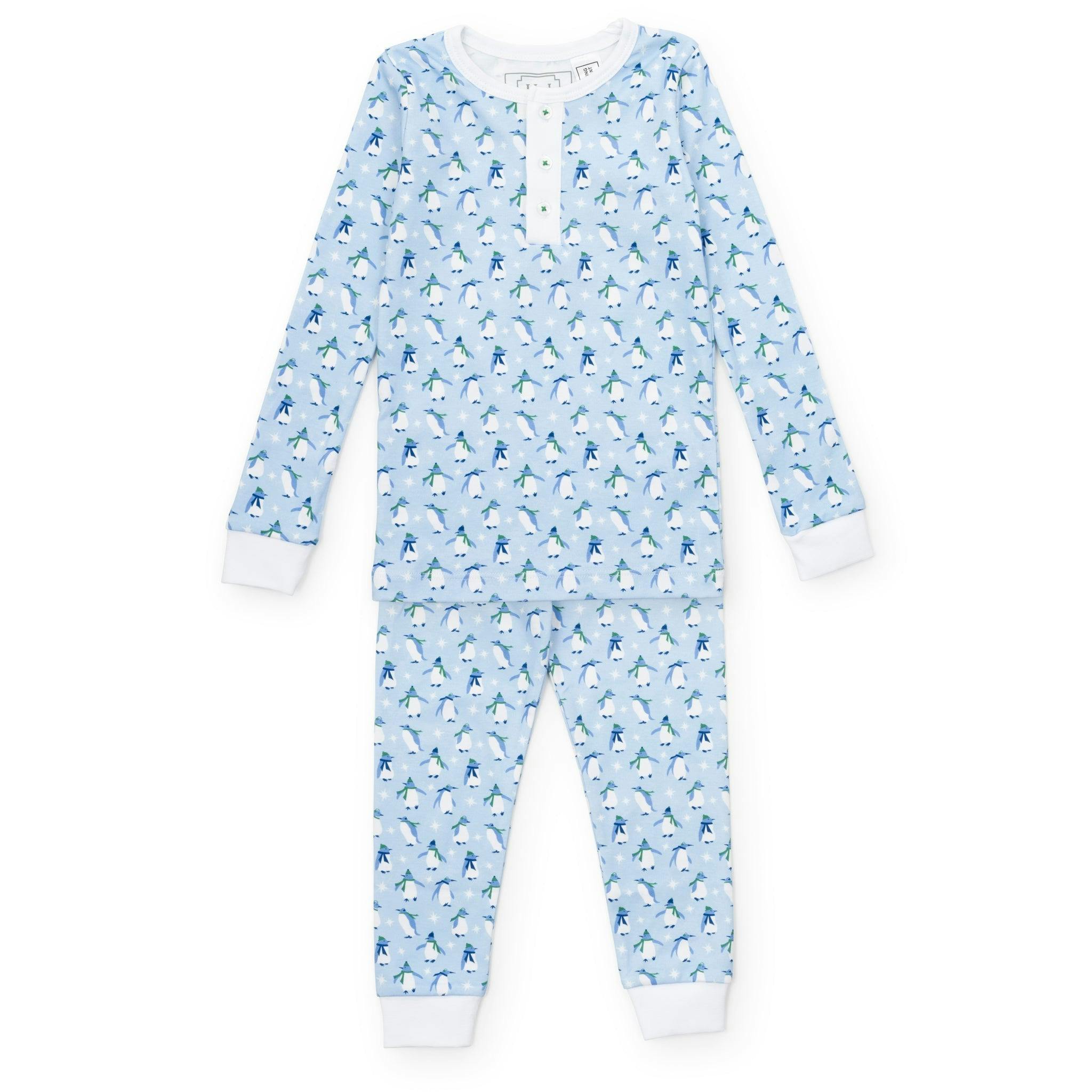 Jack Boys' Pajama Pant Set - Penguin Party Blue