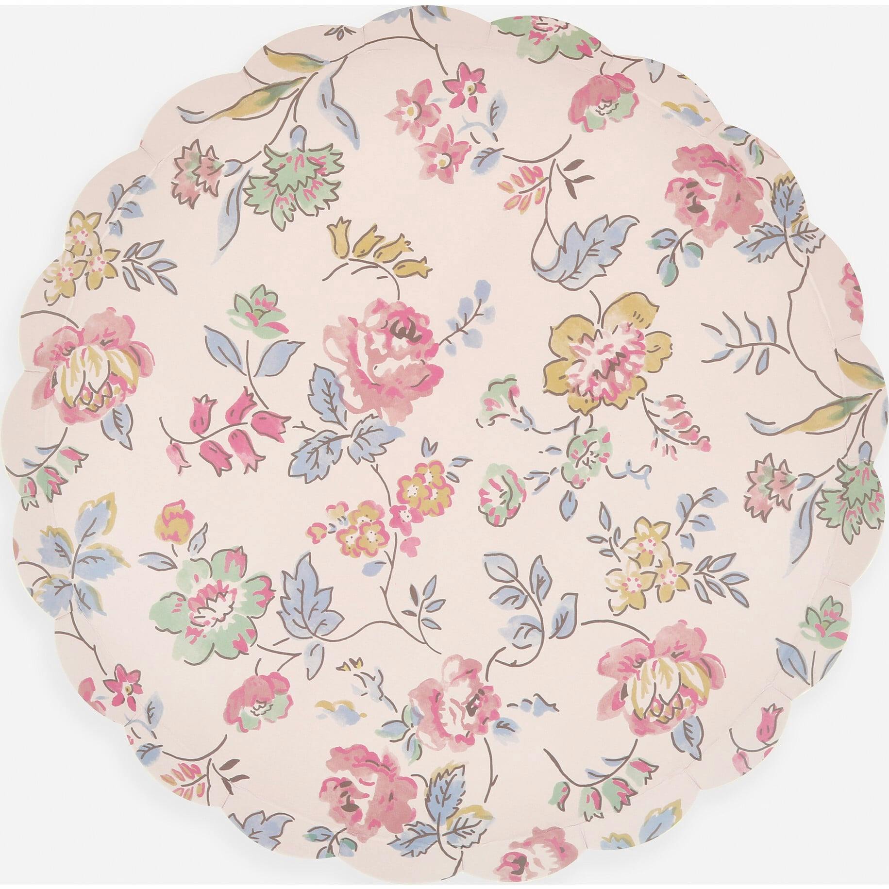 Pink Chintz Side Plates