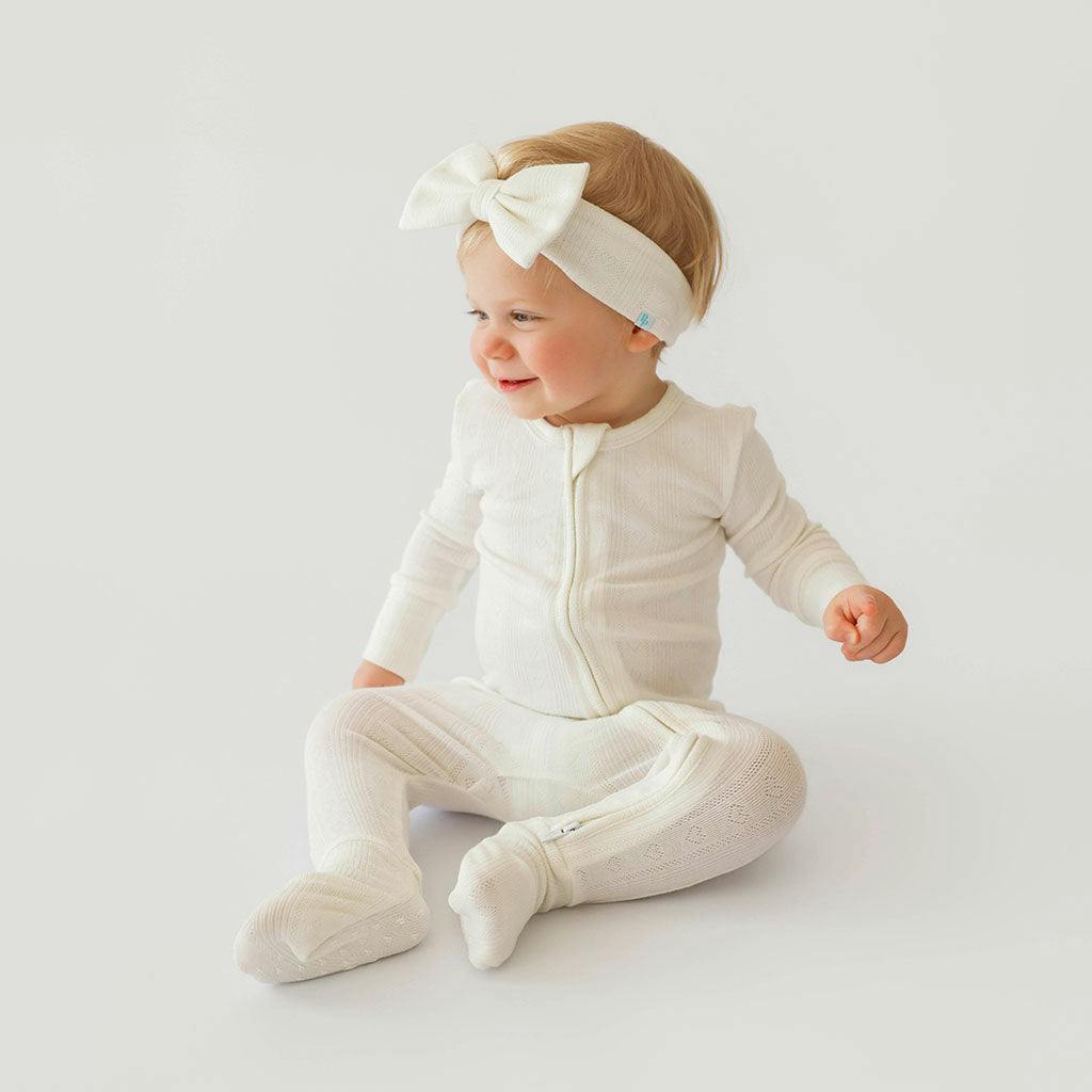 Coconut Pointelle Convertible One Piece