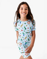 Minecraft: Chicken Jockey Bamboo Kids Pajama Short Set
