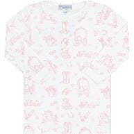 Pink Lone Star Toile Pajamas