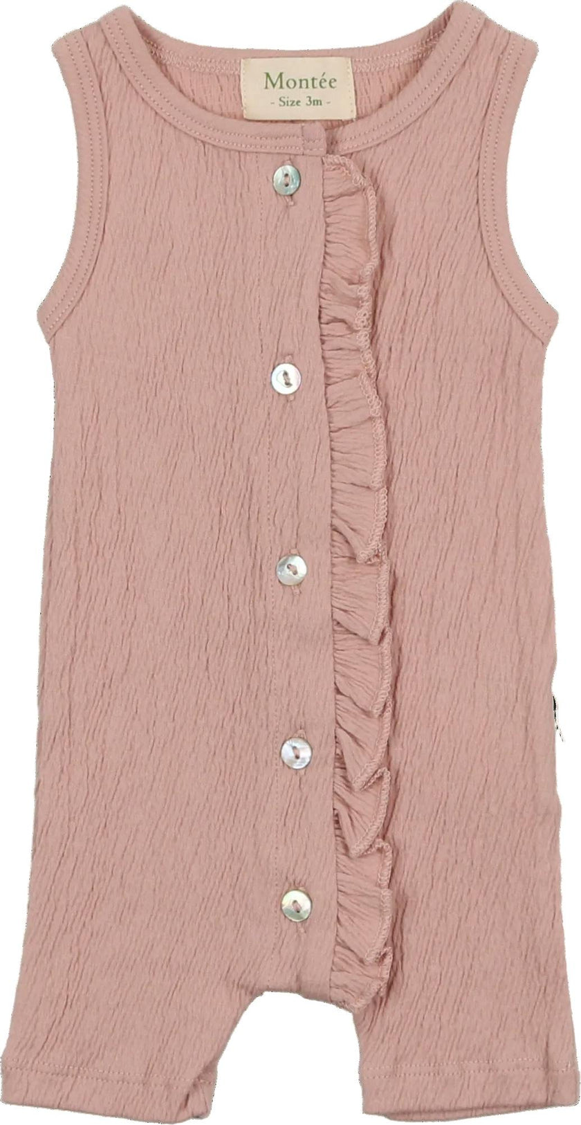 Cotton Gauze Ruffle Romper