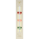 Multi Color Bow Taper Candles