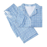 Sailor Hearts Women’s Button Front Long Pajama Set
