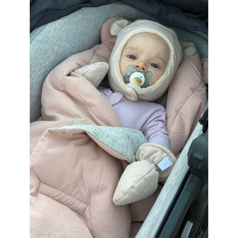 The Cub Set Airy | Mitten Hat & Blanket
