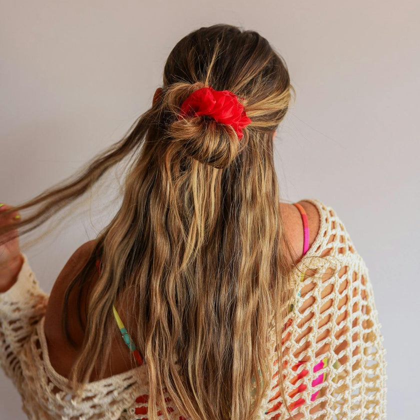NEON MIDI ORGANZA SCRUNCHIE