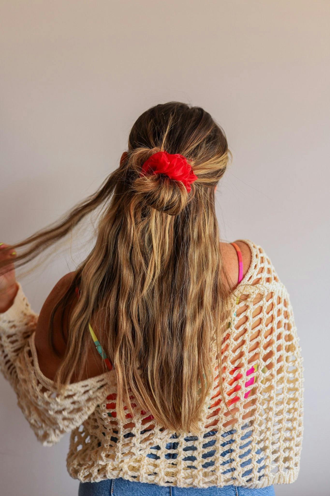 NEON MIDI ORGANZA SCRUNCHIE