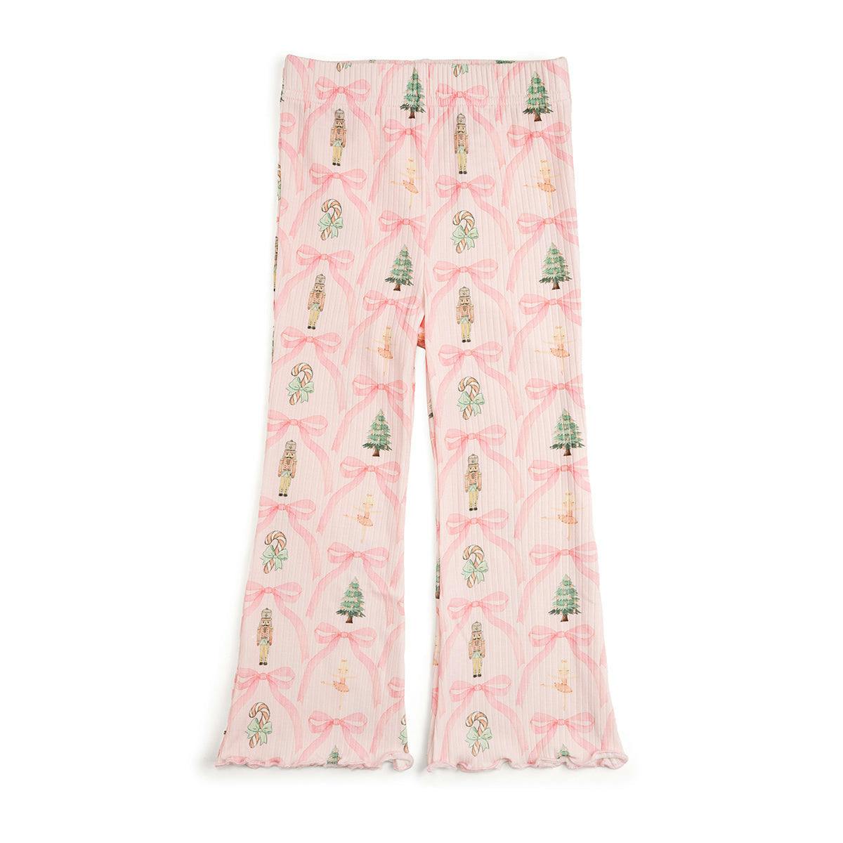 Nutcracker Trellis Christmas Flare Legging