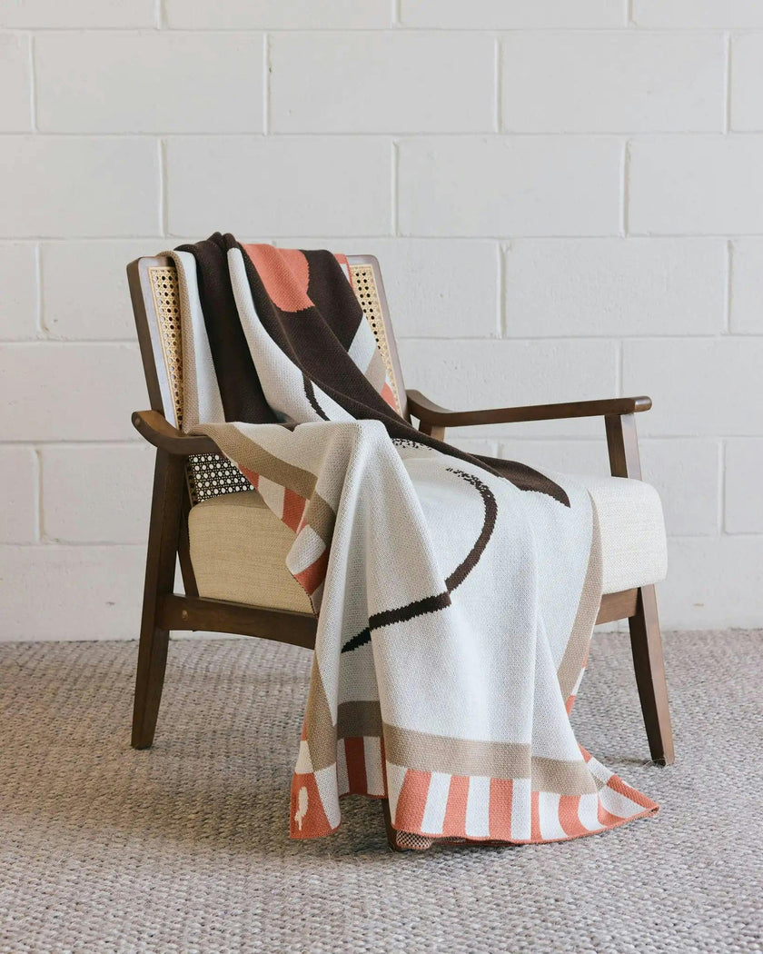 Lovebirds Knit Throw Blanket