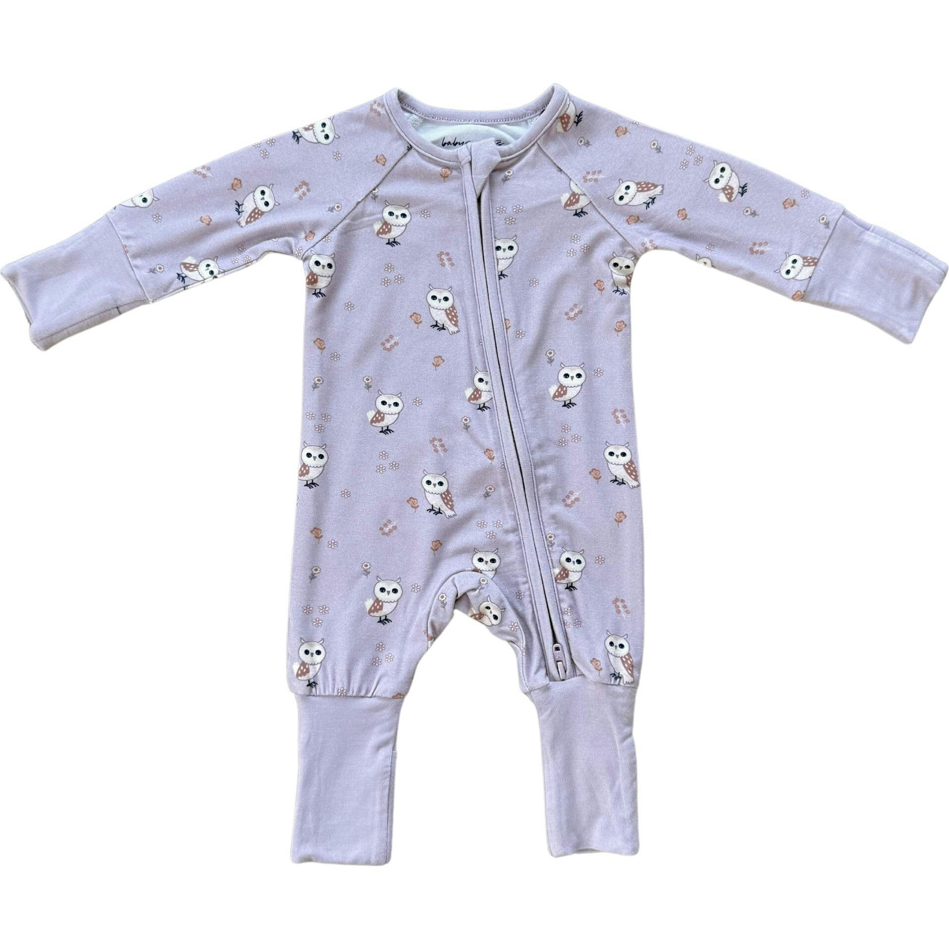 Long Sleeve Zip Romper Hair Bow