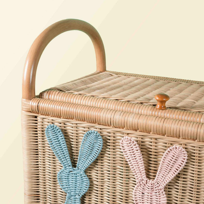 Handcrafted - Anais Toy Trunk - Rattan Wicker