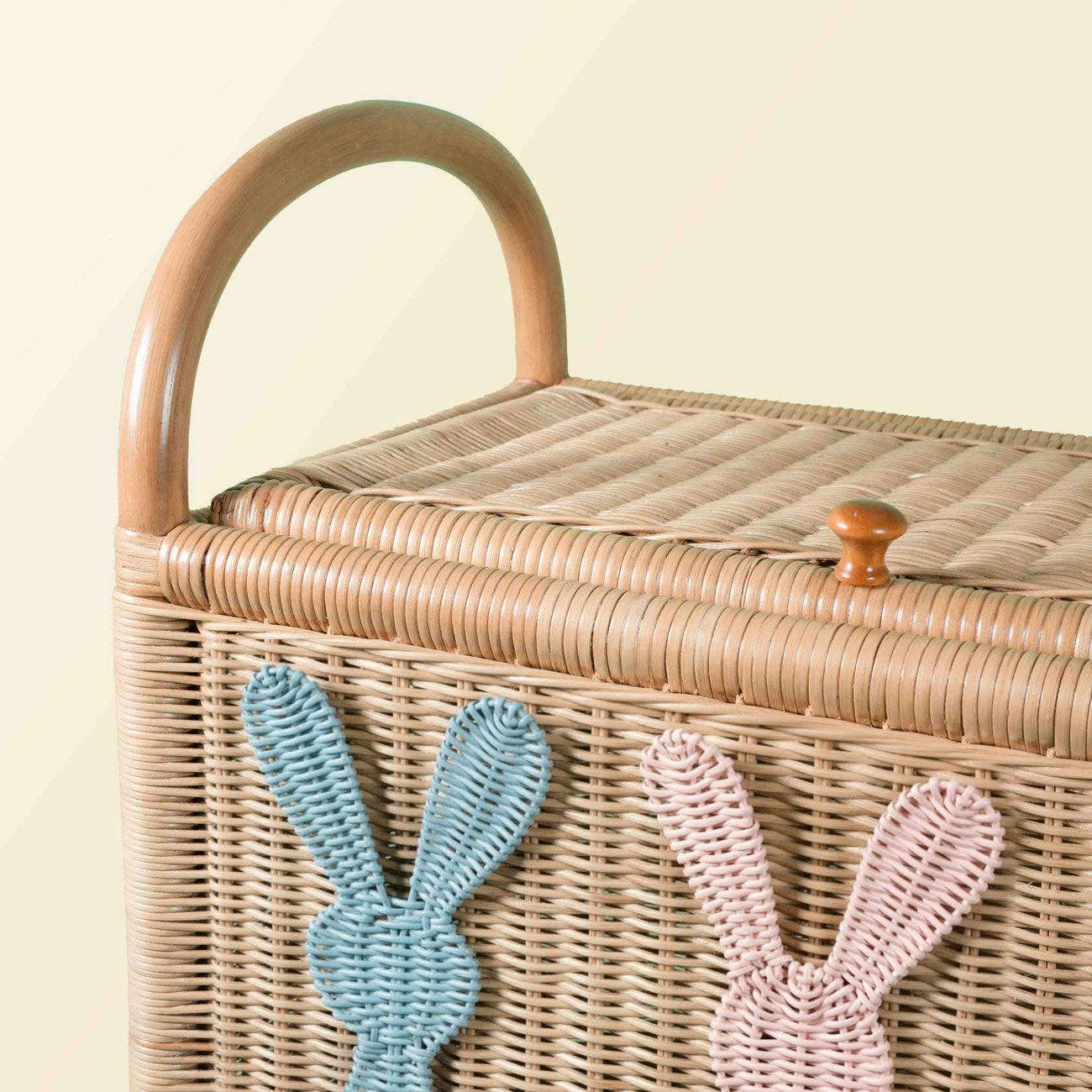 Handcrafted - Anais Toy Trunk - Rattan Wicker