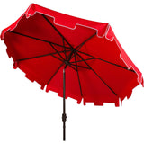 UV-Resistant Zimmerman 9' Crank Push-Button Tilt Umbrella