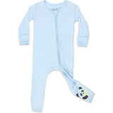 Sky Blue Bamboo Convertible Footie