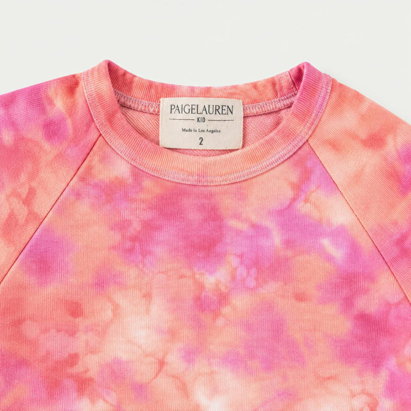 Ultra Light French Terry Garment Dyed 3/4 Sleeve Raglan Tee + Jogger