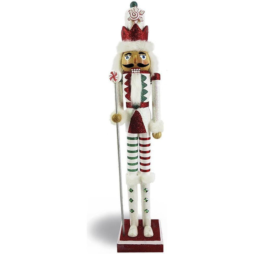 Candy Cane Nutcracker Red Candy Striping Slim 20 inch