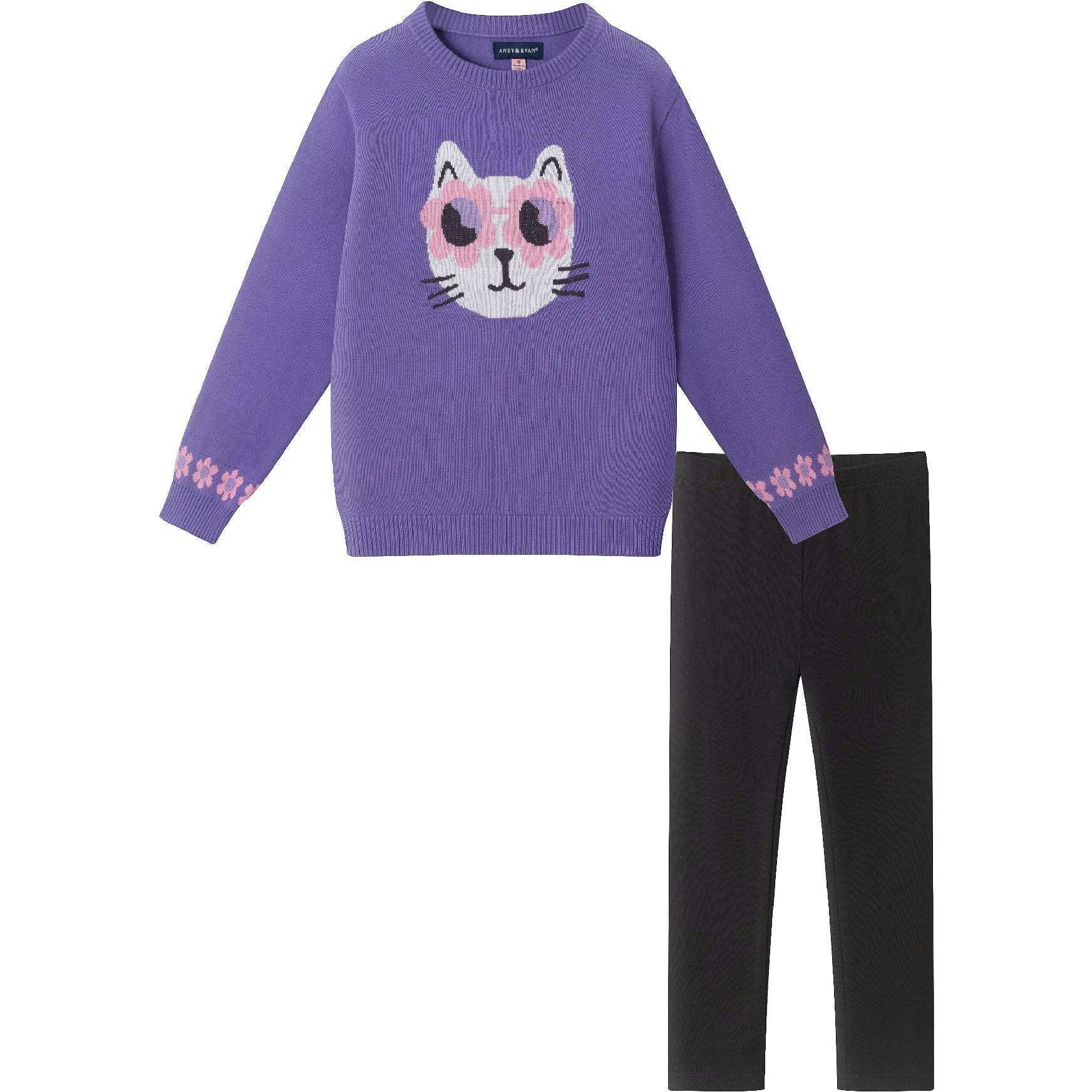 Kids Tunic Length Sweater W/Legging Set