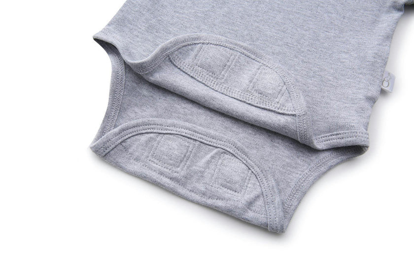 Magnetic Baby Bodysuit 2-Pack - Grey