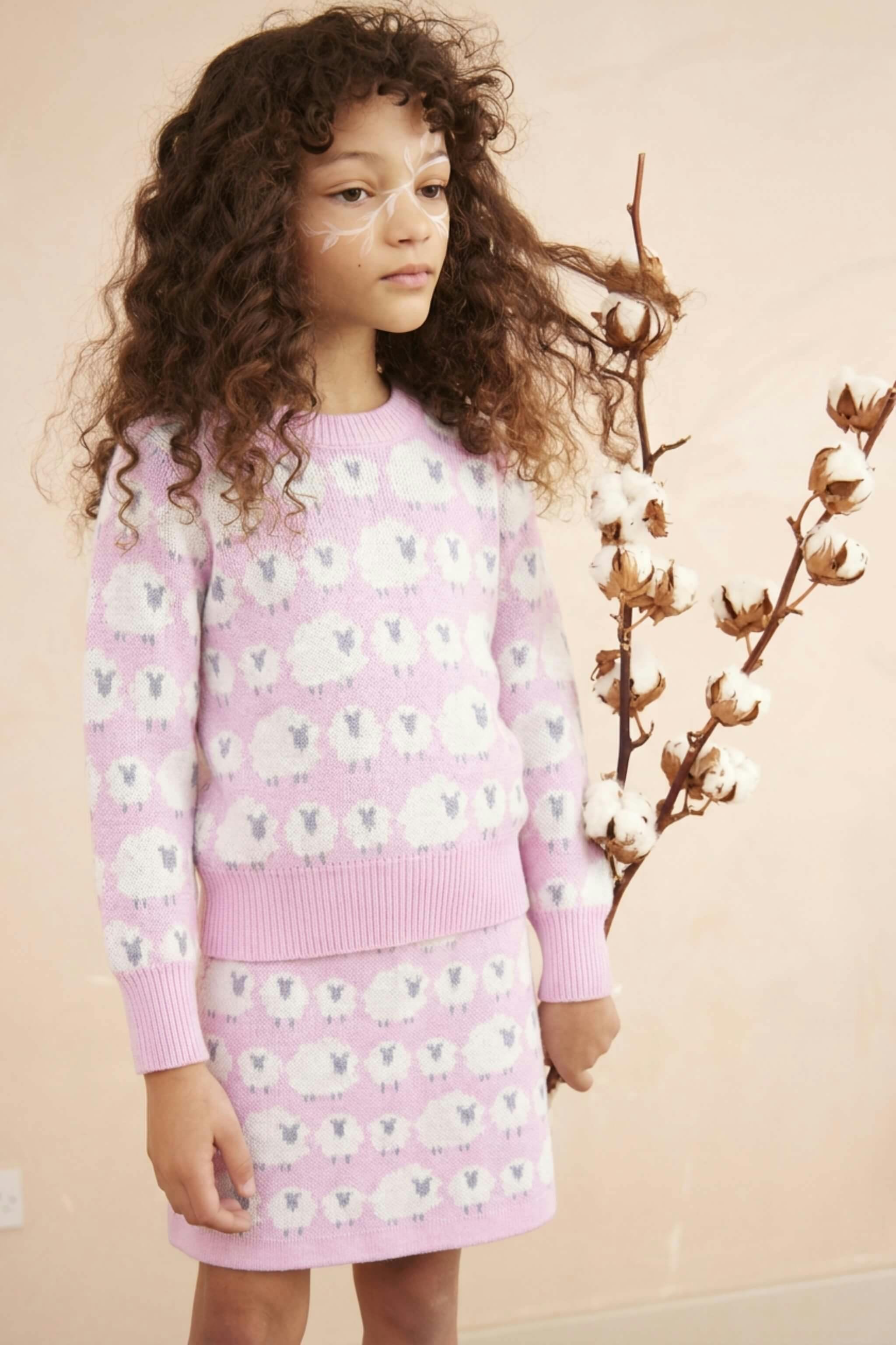 Little Bo Peep Skirt | Bubble Gum