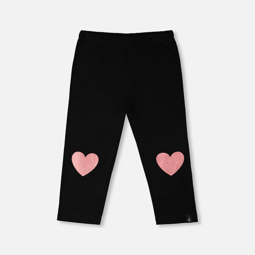 Organic Cotton Jersey Capri With Knee Print