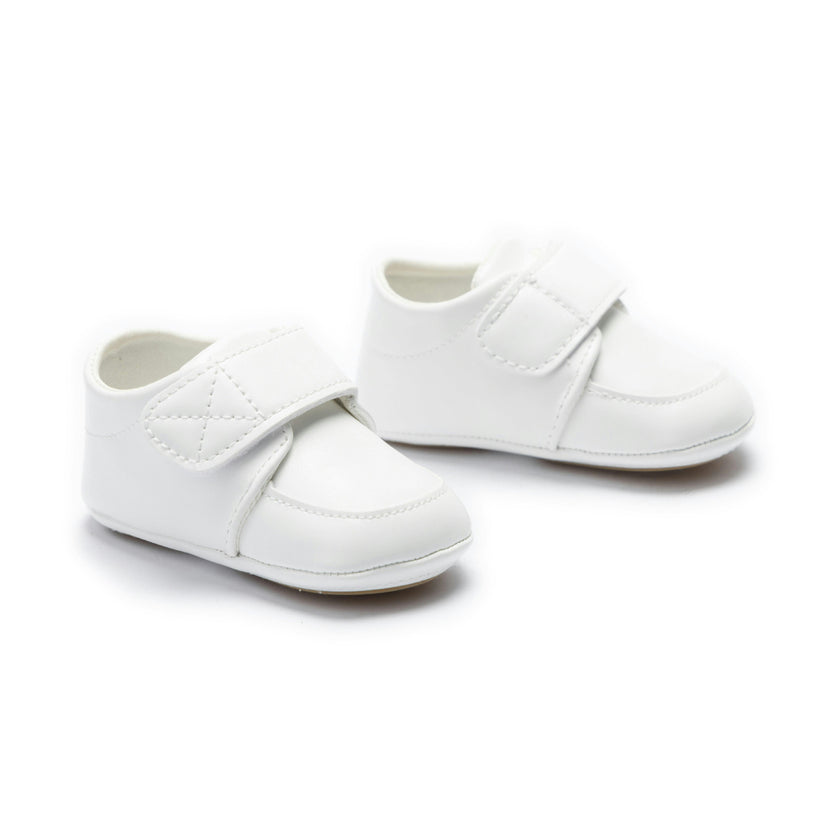 White Velcro Baby Shoes