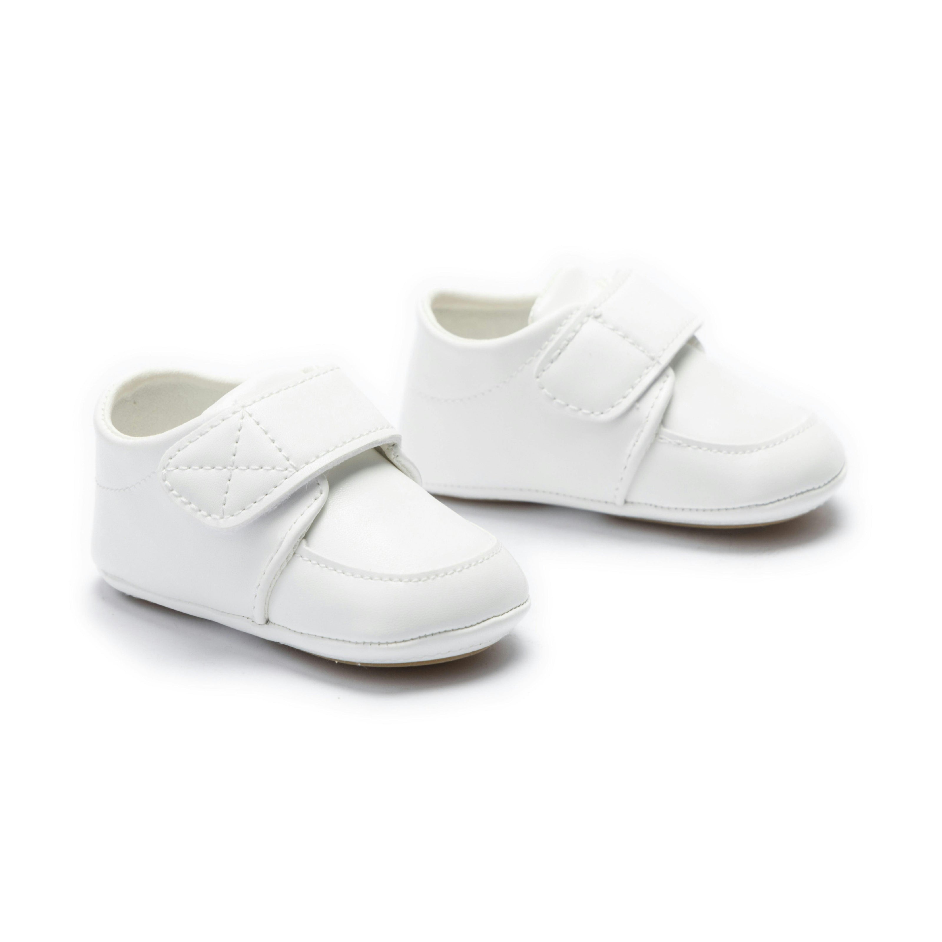 White Velcro Baby Shoes