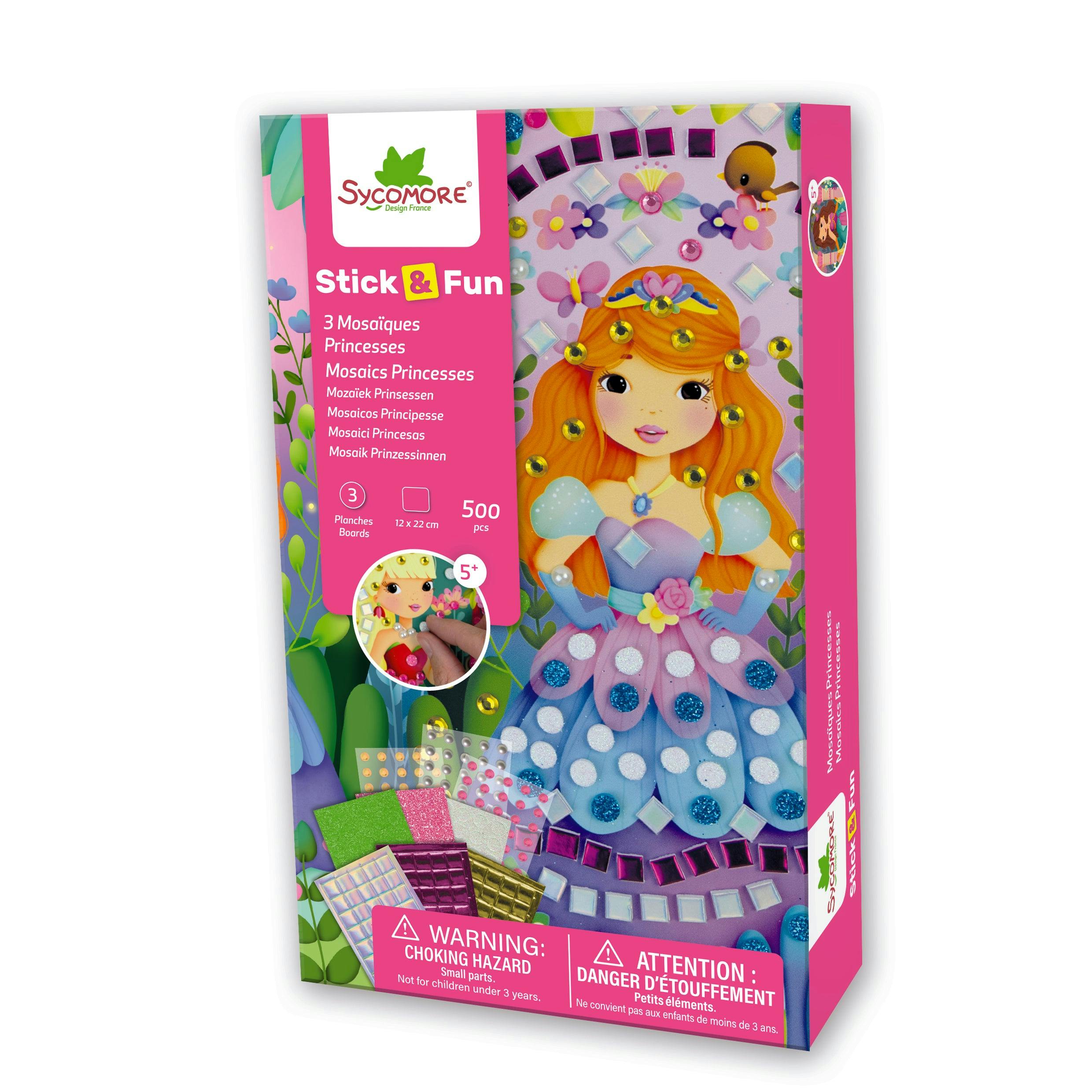 Stick'N Fun - XS Mosaics Princesses - 5y+