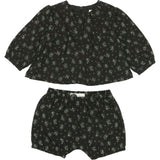 Winter Forest Long Puff Sleeve Top & Short 2-Piece Set