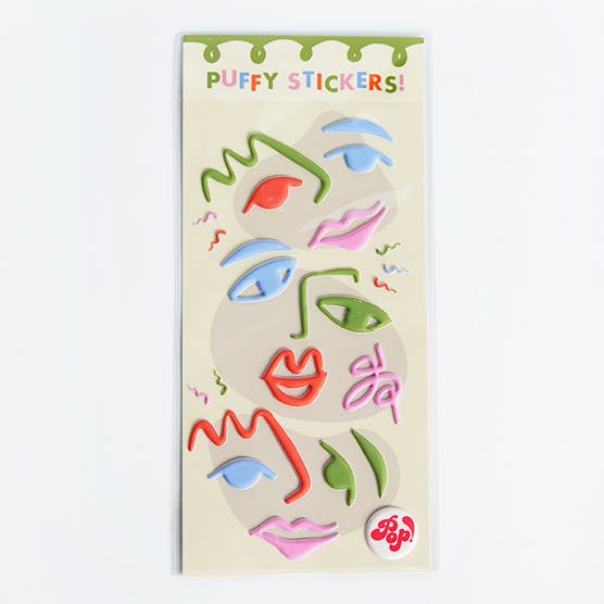 Art Party Puffy Stickers - 10 Pack