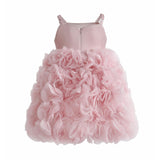 Pink Arabella Glitter Ruffle Dress