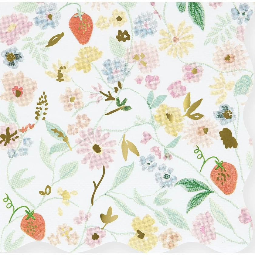 Elegant Floral Small Napkins