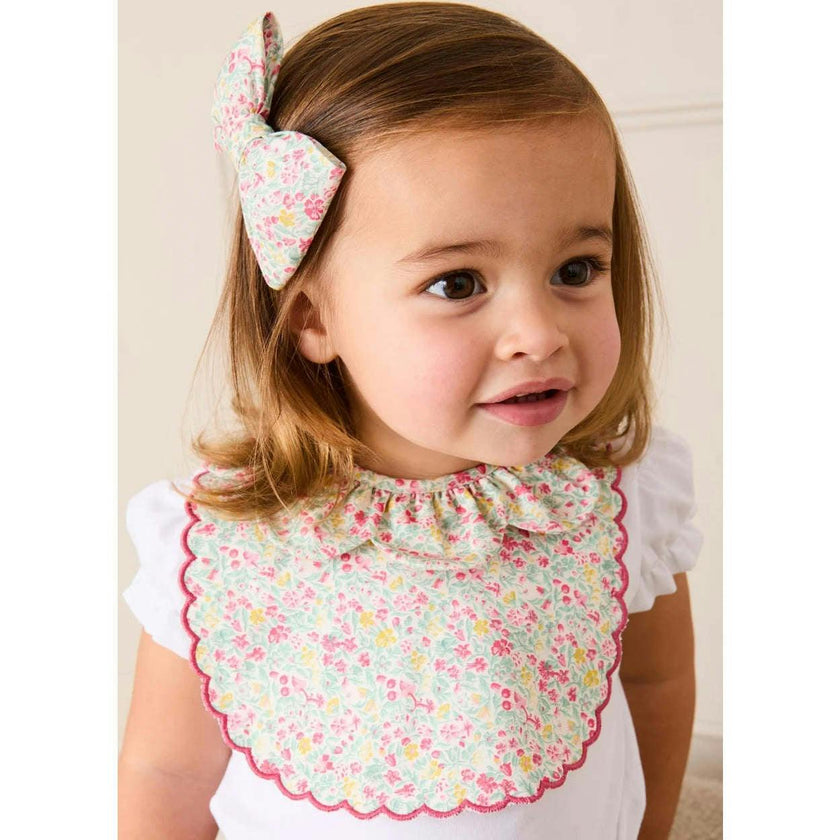 Adelaide Floral Petal Collar Bodysuit in Pink (1mth-2yrs)