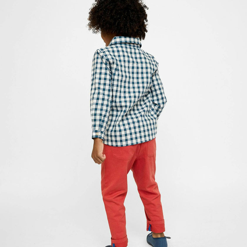Jeffie Shirt, Blue Picnic Check